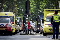 Tourists in Amsterdam