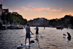 Amstel river in Amsterdam