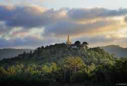 Buddhist mountain Temple scape